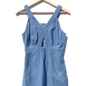 Denim key hole sundress
